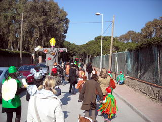 Celebraci�n de la r�a del Carnaval en el Gimbeb� de Gav� Mar (12 febrero 2010)